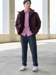 Вязаный кардиган UNIQLO на молнии 1159856609 (Коричневый M)