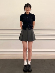 Женский вязаный кардиган с коротким рукавом UNIQLO кофта 1159857366 (Синий XL)