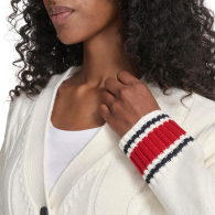 Женский вязаный кардиган Tommy Hilfiger на пуговицах 1159859725 (Молочный XL)