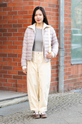 Теплый вязаный кардиган UNIQLO кофта на молнии 1159860536 (Молочный M)