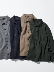 Кардиган UNIQLO кофта на пуговицах 1159862415 (Бежевый S)