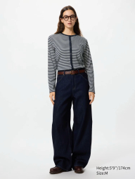 Кардиган UNIQLO кофта 1159864465 (Синий/Серый S)
