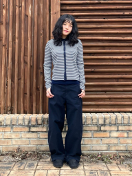 Кардиган UNIQLO кофта 1159864465 (Синий/Серый S)