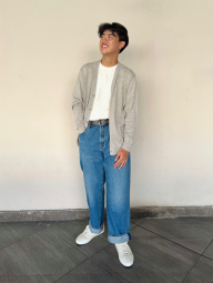 Кардиган UNIQLO 1159950364 (Сірий L)