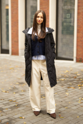 Женский вязаный кардиган Souffle Yarn UNIQLO кофта 1160373149 (Синий L)
