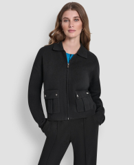 Кардиган жіночий DKNY на блискавці 1160398973 (Чорний XL)