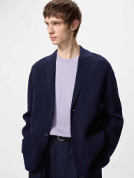 В'язаний кардиган UNIQLO кофта 1160778395 (Синій XXL)