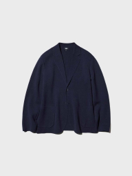 Вязаный пиджак UNIQLO 1160777992 (Синий 3XL)
