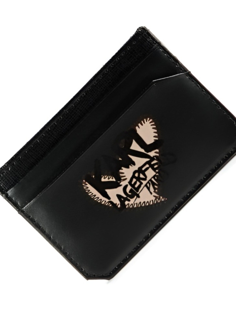 Кожаный картхолдер Karl Lagerfeld Paris 1159844801 (Черный One Size)