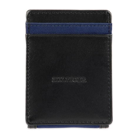 Шкіряний картхолдер Tommy Hilfiger з магнітним затиском для грошей 1159851000 (Чорний/Синій One size)