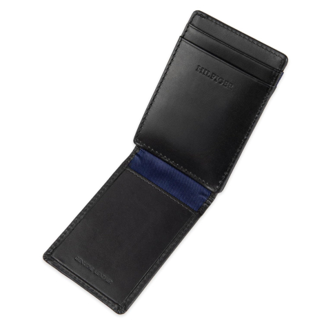 Шкіряний картхолдер Tommy Hilfiger з магнітним затиском для грошей 1159851000 (Чорний/Синій One size)