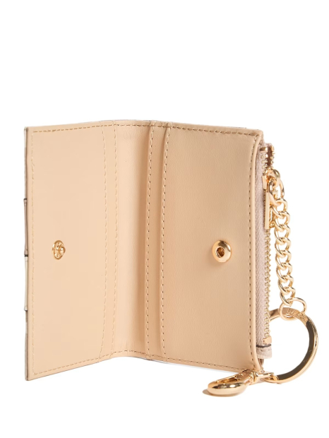 Мини-кошелек Kyrie Guess с карабином 1159851909 (Бежевый/Молочный One size)