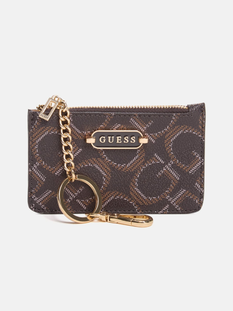 Картхолдер Yuna Guess с карабином 1159854039 (Коричневый One size)