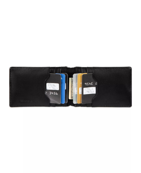 Кожаный картхолдер Calvin Klein с защитой от RFID 1159854617 (Черный One Size)