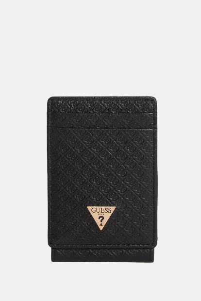 Кожаный картхолдер Devin Guess 1159861728 (Черный One size)
