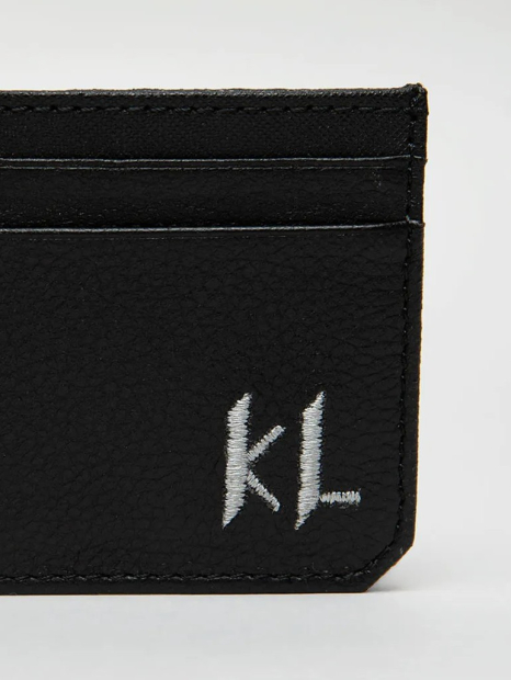 Шкіряний картхолдер Karl Lagerfeld Paris з монограмою 1159863823 (Чорний One Size)