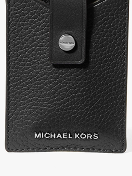 Кожаный картхолдер Michael Kors с логотипом 1160476932 (Черный One size)