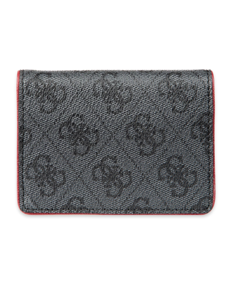 Кожаный мини-кошелек Guess с защитой от RFID 1161482869 (Серый One size)