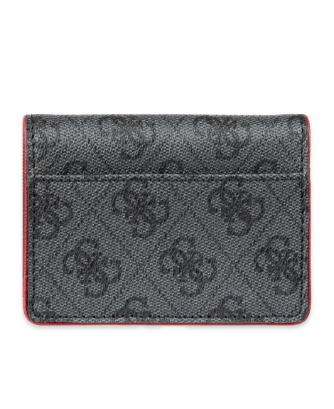 Кожаный мини-кошелек Guess с защитой от RFID 1161482869 (Серый One size)