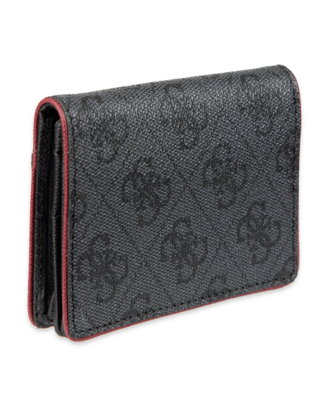 Кожаный мини-кошелек Guess с защитой от RFID 1161482869 (Серый One size)