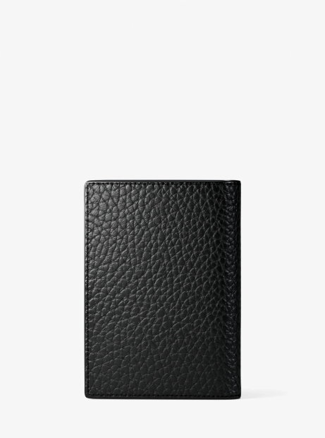 Картхолдер из зернистой кожи Cooper Michael Kors в подарочной коробке 1162678874 (Черный One size)