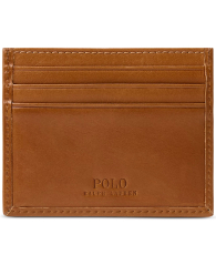 Шкіряний картхолдер Ralph Lauren з логотипом 1159841963 (Коричневий One size)