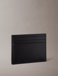 Кожаный картхолдер Calvin Klein с логотипом 1159853889 (Черный One Size)