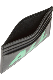 Кожаный картхолдер Calvin Klein с логотипом 1159853889 (Черный One Size)