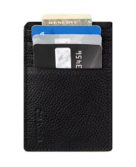 Кожаный картхолдер Calvin Klein с защитой от RFID 1159854617 (Черный One Size)