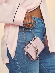 Кошелек Victoria's Secret с длинной цепочкой 1159863274 (Белый/Розовый One size)