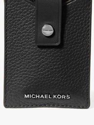 Кожаный картхолдер Michael Kors с логотипом 1160476932 (Черный One size)