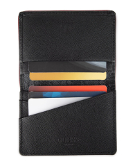 Кожаный мини-кошелек Guess с защитой от RFID 1161482869 (Серый One size)
