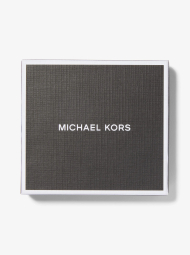 Мужской комплект Michael Kors картхолдер и ремень с логотипом 1162672040 (Черный/Коричневый One size)
