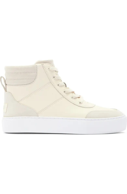 Кожаные высокие кеды Zilo High 2 UGG 38,5 (7,5 US) 25 см Молочный 1159839681