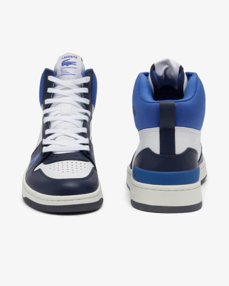 Мужские высокие кеды L001 Lacoste 47 (13 US) 31 см Синий/Белый 1159841986