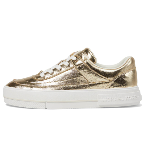 Женские кожаные кеды Aurora Lace-Up Michael Kors 39 (8,5 US) 25 см Золотистый 1159842537