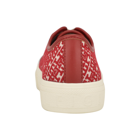 Женские текстильные кеды Tommy Hilfiger с логотипом 40 (9,5 US) 26 см Красный/Молочный 1159846371