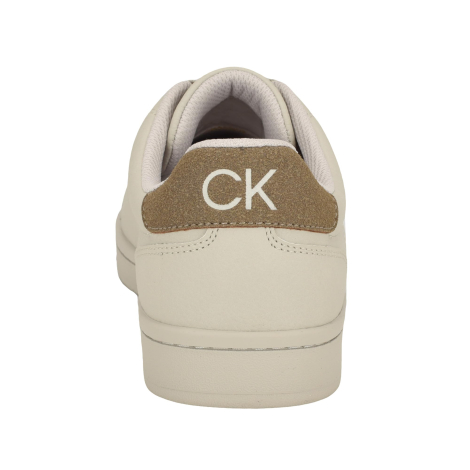 Чоловічі кеди з екошкіри Calvin Klein з логотипом 45 (11,5 US) 30 см Бежевий 1159848010