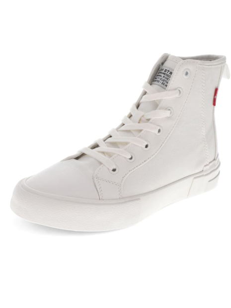 Женские высокие кеды Levi's 39 (8 US) 25,5 см Белый 1159848306