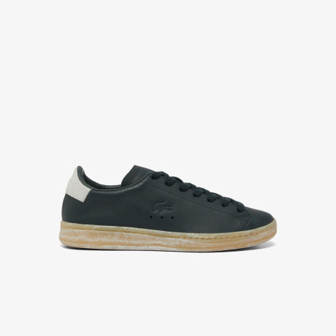 Женские кожаные кеды Lacoste 37,5 (6,5 US) 24,5 см Черный 1159848492