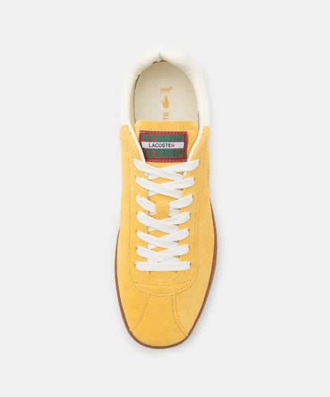 Мужские замшевые кеды Lacoste с технологией Ortholite 42 (9 US) 27 см Желтый 1159849634