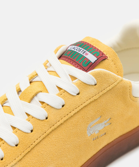 Мужские замшевые кеды Lacoste с технологией Ortholite 42 (9 US) 27 см Желтый 1159849634