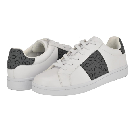 Мужские кеды LODDA GUESS с логотипом 46 (13 US) 31 см Белый 1159850540