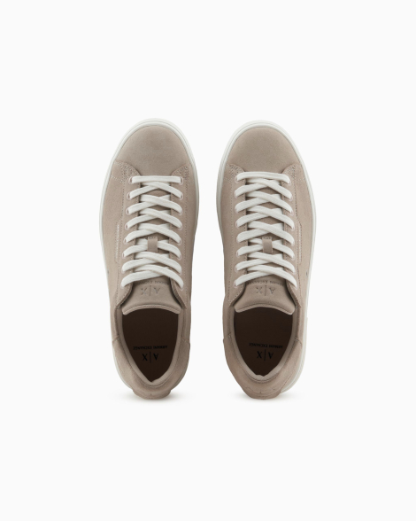 Замшеві кеди Armani Exchange 43 (10 US) 28,5 см Бежевий 1159853266