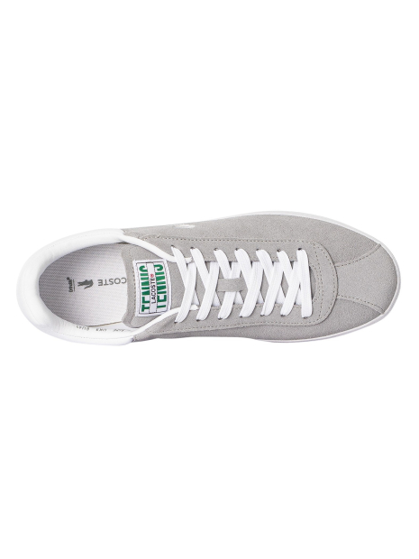 Мужские замшевые кеды Lacoste Baseshot 124 2 46,5 (12,5 US) 29,5 см Серый 1159855117