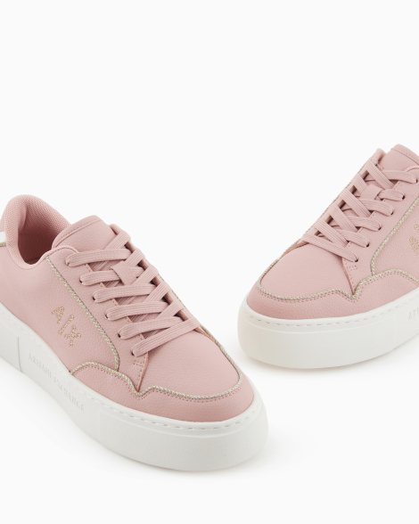 Жіночі кеди Armani Exchange з блискучою окантовкою 40 (9 US) 25,5 см Рожевий 1159858441