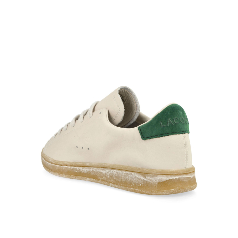 Мужские кожаные кеды Lacoste с технологией Ortholite 46 (12 US) 30 см Молочный 1159859349