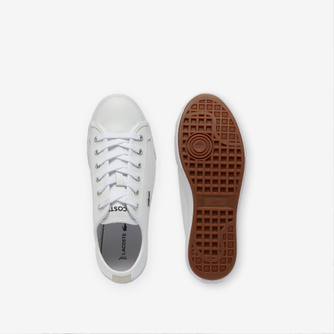 Мужские кожаные кеды Backcourt Lacoste 45 (11,5 US) 29 см Белый 1159860429