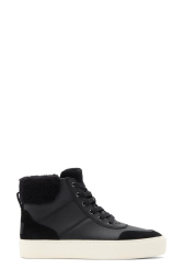 Кожаные высокие кеды Zilo High 38 (7 US) 25,4 см Черный 1159839081