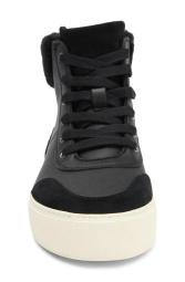 Кожаные высокие кеды Zilo High 39 (6 US) 25 см Черный 1159839079